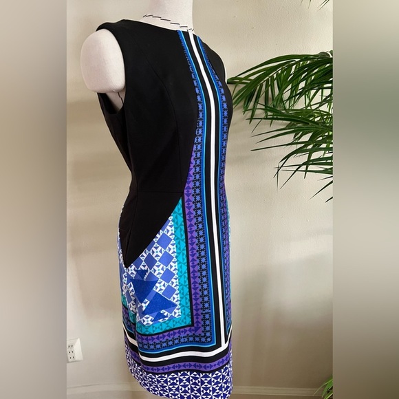 Ivanka Trump Geometric Bodycon Dress – Size 4 - Picture 1 of 9